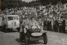 Vintage Car displayed in Coronation Parade, 1953