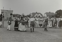 Group performance in Coronation parade, 1953