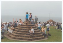 Getting a good view at Hunstanton Carnival, 2009
