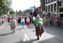 Snap and the Whifflers at the Lord Mayor's Street Procession, 2012