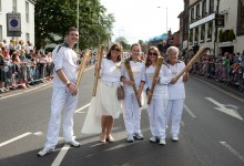 Local Olympic Torch Bearers at the Lord Mayor's Street Procession, 2012
