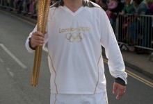 Local Olympic Torch Bearer at Lord Mayor's Street Procession, 2012