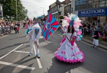 Lead Dancers from Norwich Samba Band at the Lord Mayor's Street Procession, 2012