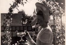 Ann Martin at Wellingborough Carnival with Northampton Carnival Queen, 1952