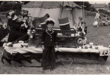 Christopher Denton dressed as a sailor at Northampton Carnival, 1952