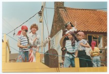 Pirate ship float at Caister-on-sea Carnival