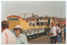 Pirate ship float at Caister-on-sea Carnival