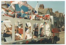 Red Cross World float at Caister-on-sea Carnival