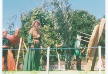 Maid Marian on the Robin Hood Float at Caister-on-sea Carnival