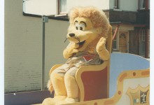 Leo the Lion, King of the Beasts float at Caister-on-sea Carnival