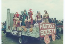 Henry VIII Float in midst of Caister-on-sea Carnival, c.1980s