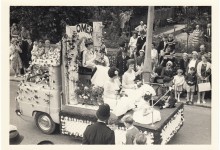 Cromer Carnival Court on a float, 1962