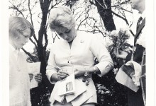 Yana signing the 1962 Cromer Carnival programme