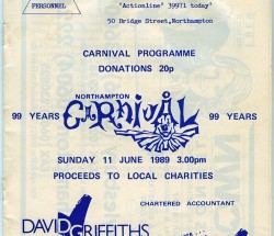 Northampton Carnival Programme 1989