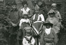 Children in costume at the Albany Road Carnival, 1924