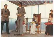 Sheringham Carnival Queen at crowning ceremony, 1967