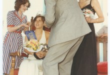 Sheringham Carnival Queen at the crowning ceremony, 1967