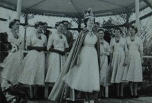 Marilyn Gearing,15 years old, after she had been crowned the Hat Queen at Luton Carnival in April 1954.