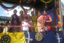 People on the Sikh Community Centre and Youth Club float