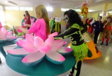 Mandinga Arts preparing for Hitchin Carnival, 2012