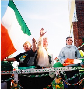St Patrick's Day Parade float
