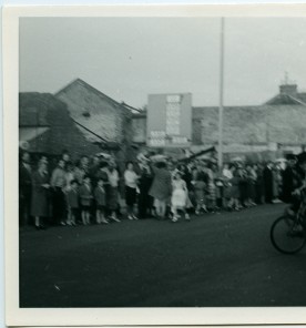 Cyclist from the Higginson Troupe at Northampton Carnival, 1962
