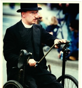 Hand pedalled bike at Northampton Carnival, 1994