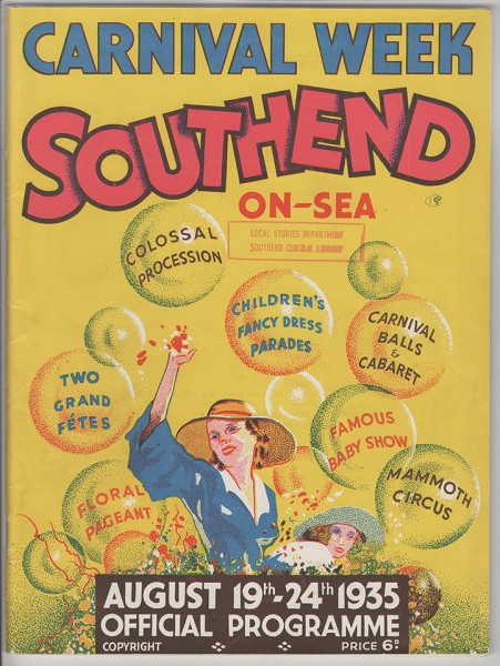 Southend Carnival Programme 1935, front cover