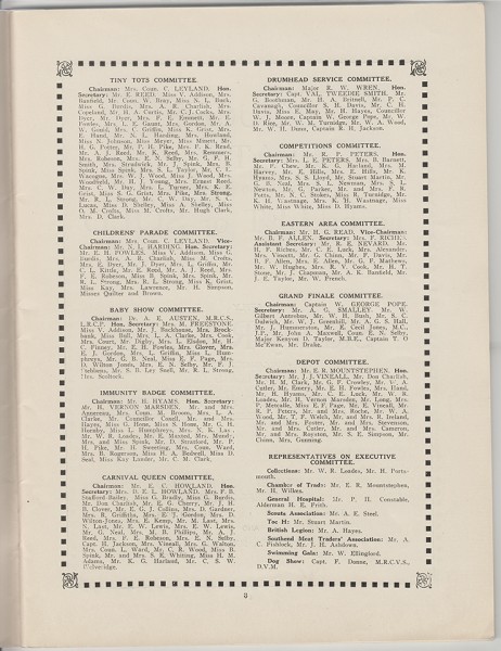 Southend Carnival Programme 1935, page 3