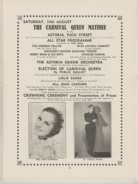 Southend Carnival Programme 1935, page 11